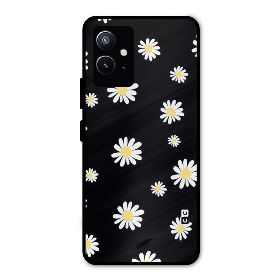 Simple Sunflowers Pattern Metal Back Case for Vivo Y75 5G