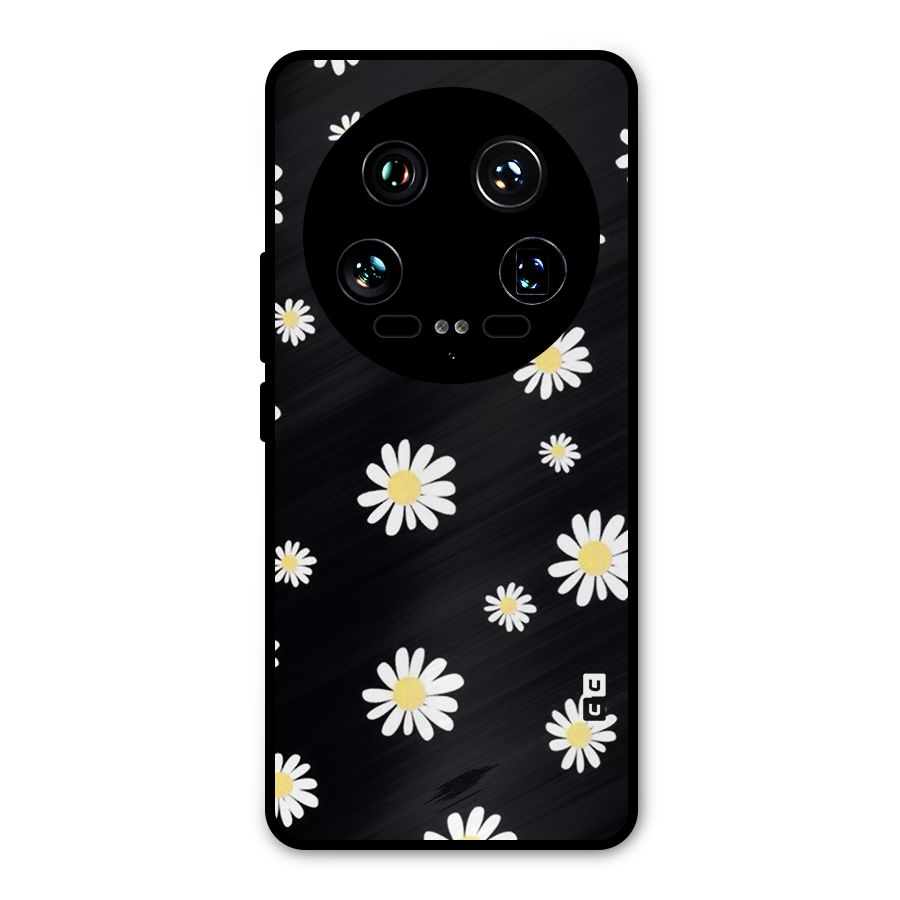 Simple Sunflowers Pattern Metal Back Case for Xiaomi 14 Ultra