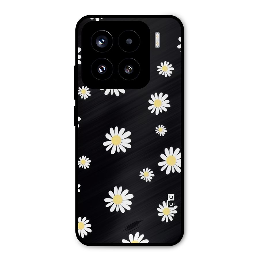 Simple Sunflowers Pattern Metal Back Case for Xiaomi 15