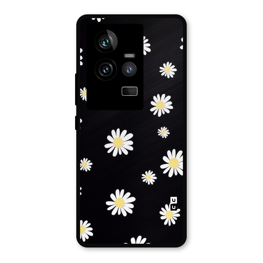 Simple Sunflowers Pattern Metal Back Case for iQOO 11 5G