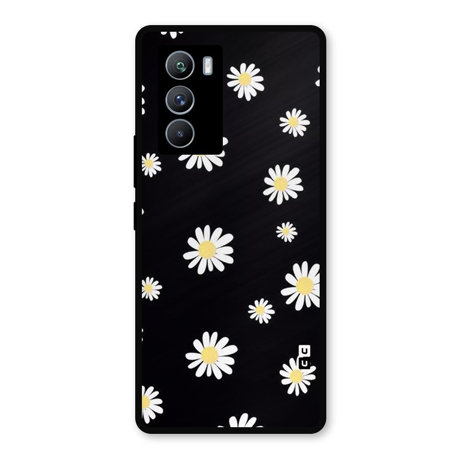 Simple Sunflowers Pattern Metal Back Case for iQOO 9 SE