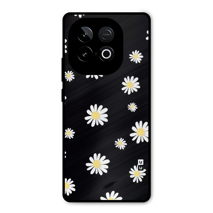 Simple Sunflowers Pattern Metal Back Case for iQOO Neo 10
