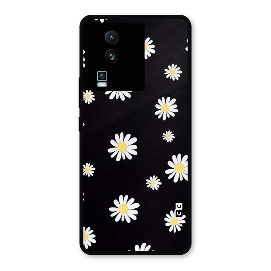 Simple Sunflowers Pattern Metal Back Case for iQOO Neo 7