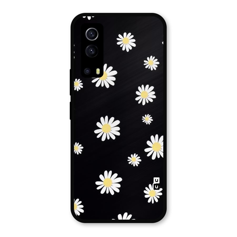 Simple Sunflowers Pattern Metal Back Case for iQOO Z3