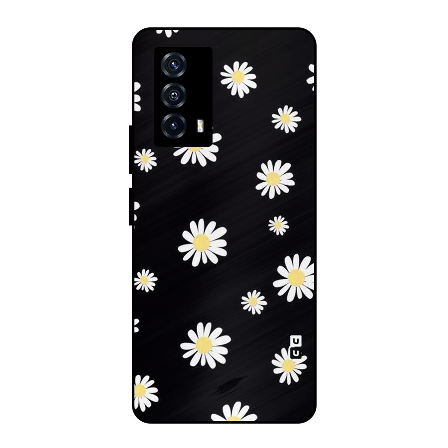 Simple Sunflowers Pattern Metal Back Case for iQOO Z5