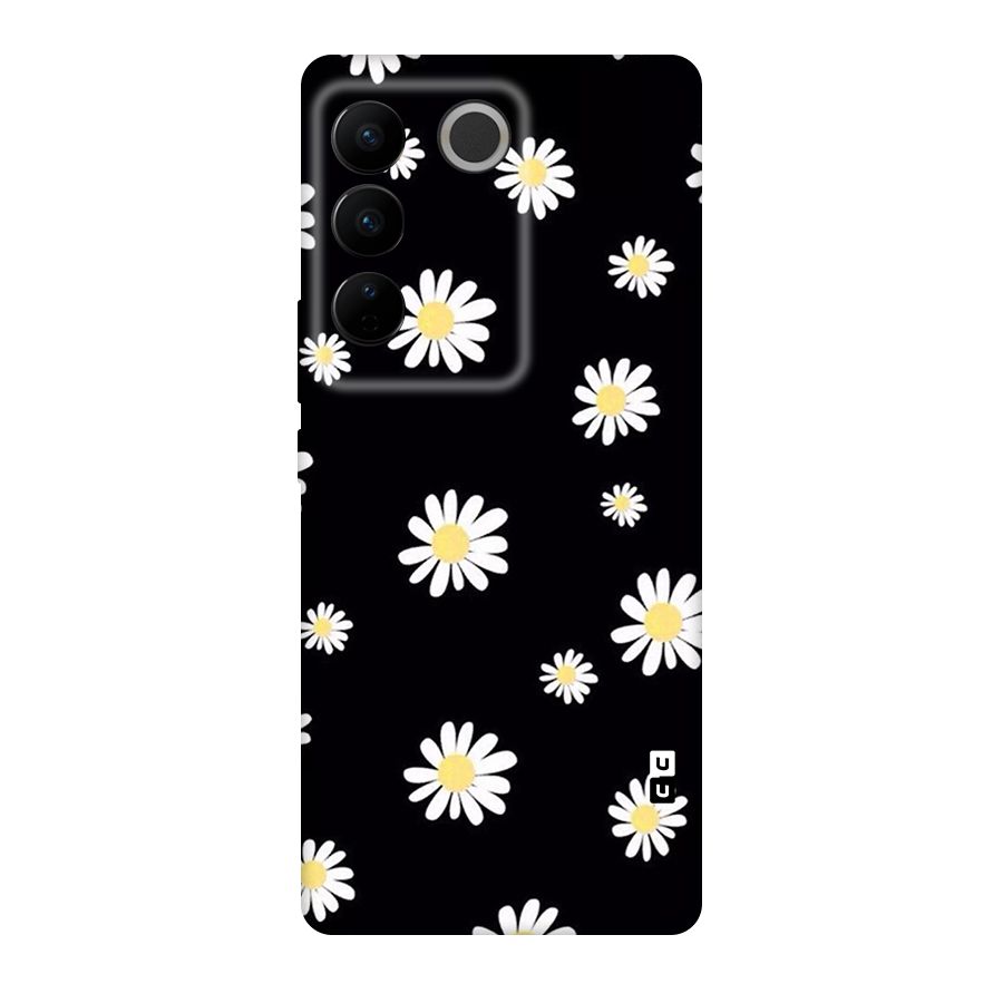 Simple Sunflowers Pattern Original Polycarbonate Back Case for Vivo V27