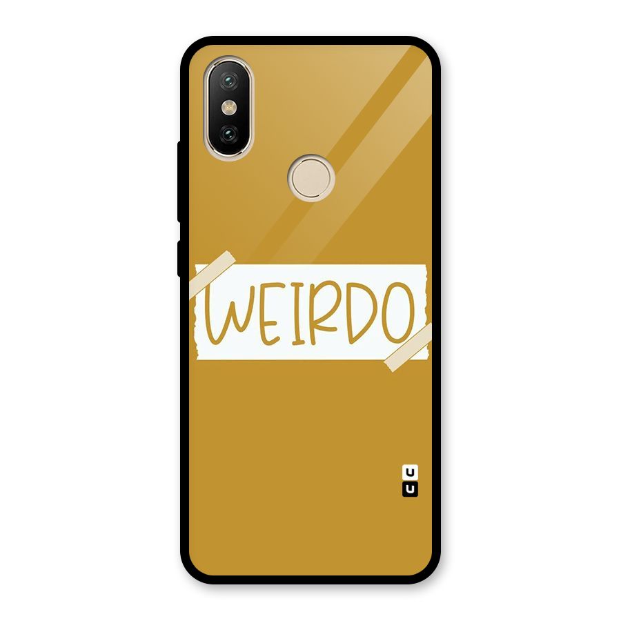 Simple Weirdo Glass Back Case for Redmi A2