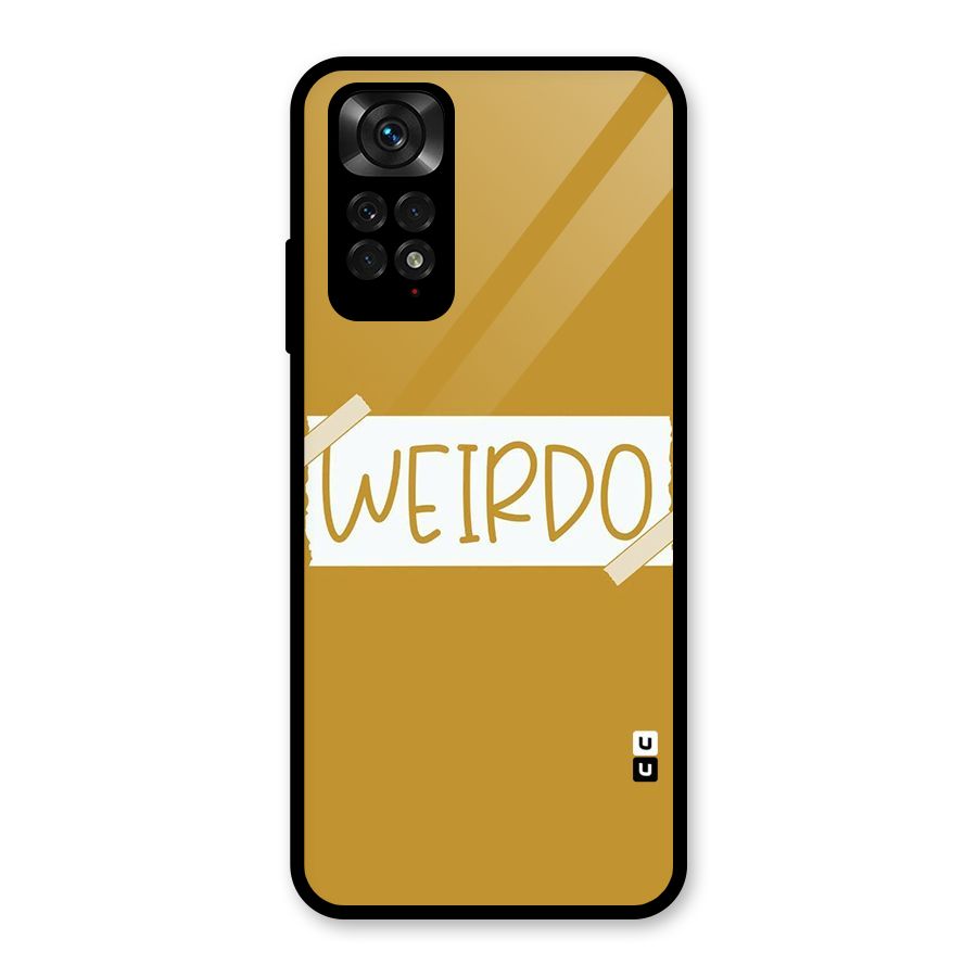 Simple Weirdo Glass Back Case for Redmi Note 11S