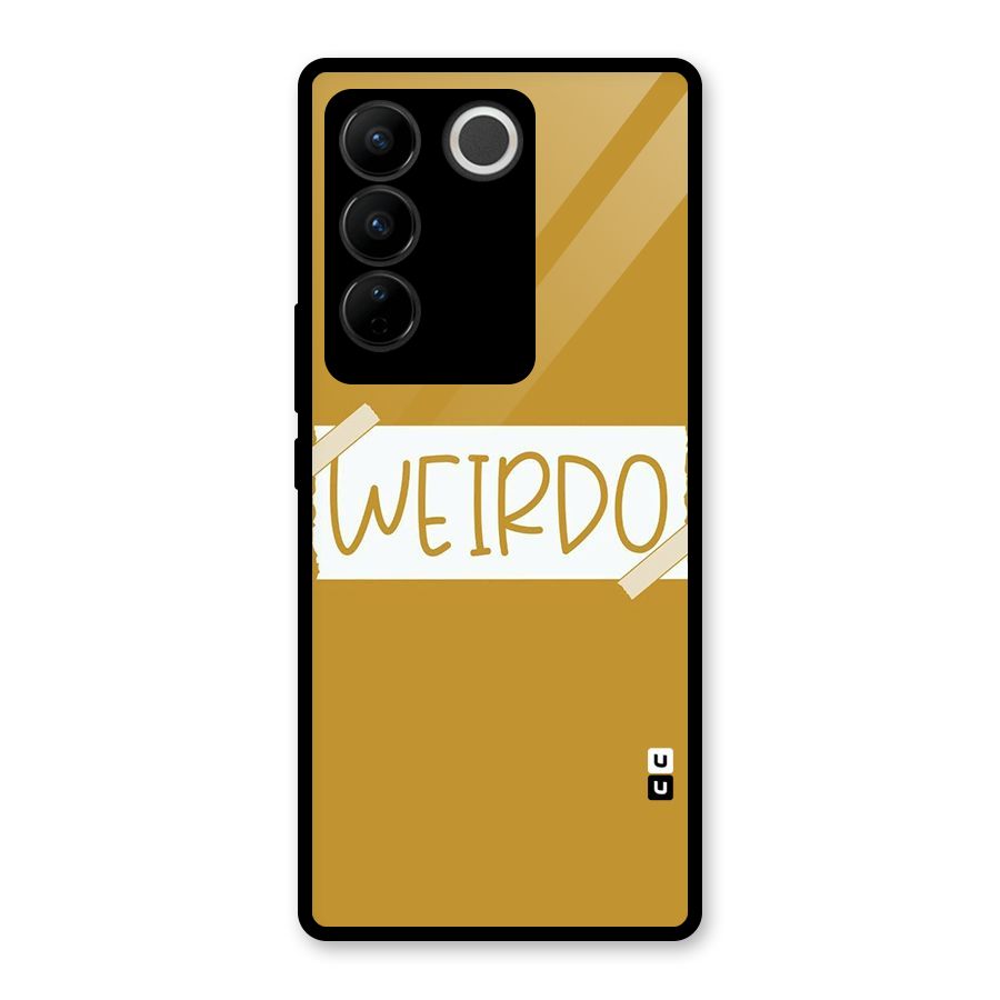 Simple Weirdo Glass Back Case for Vivo V27