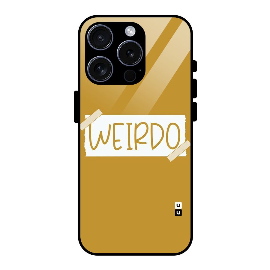 Simple Weirdo Glass Back Case for iPhone 15 Pro