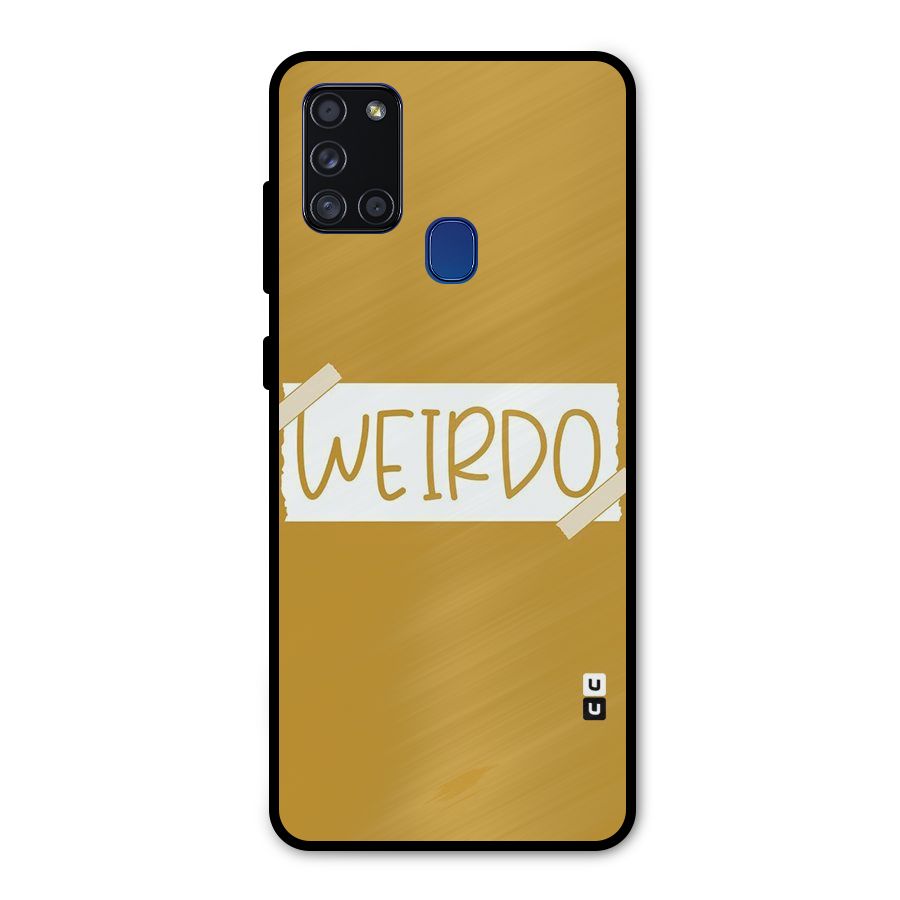 Simple Weirdo Metal Back Case for Galaxy A21s