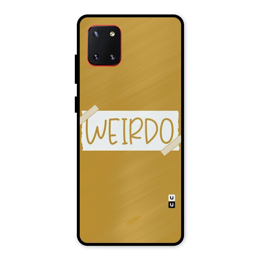 Simple Weirdo Metal Back Case for Galaxy Note 10 Lite