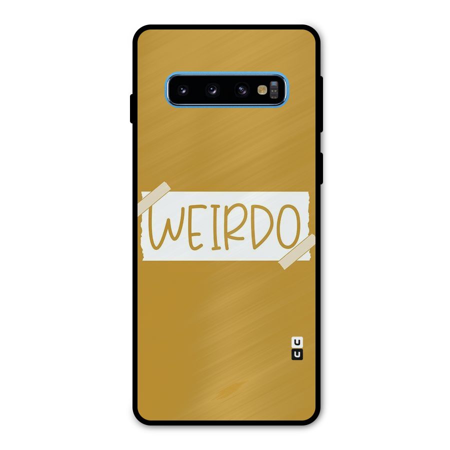 Simple Weirdo Metal Back Case for Galaxy S10