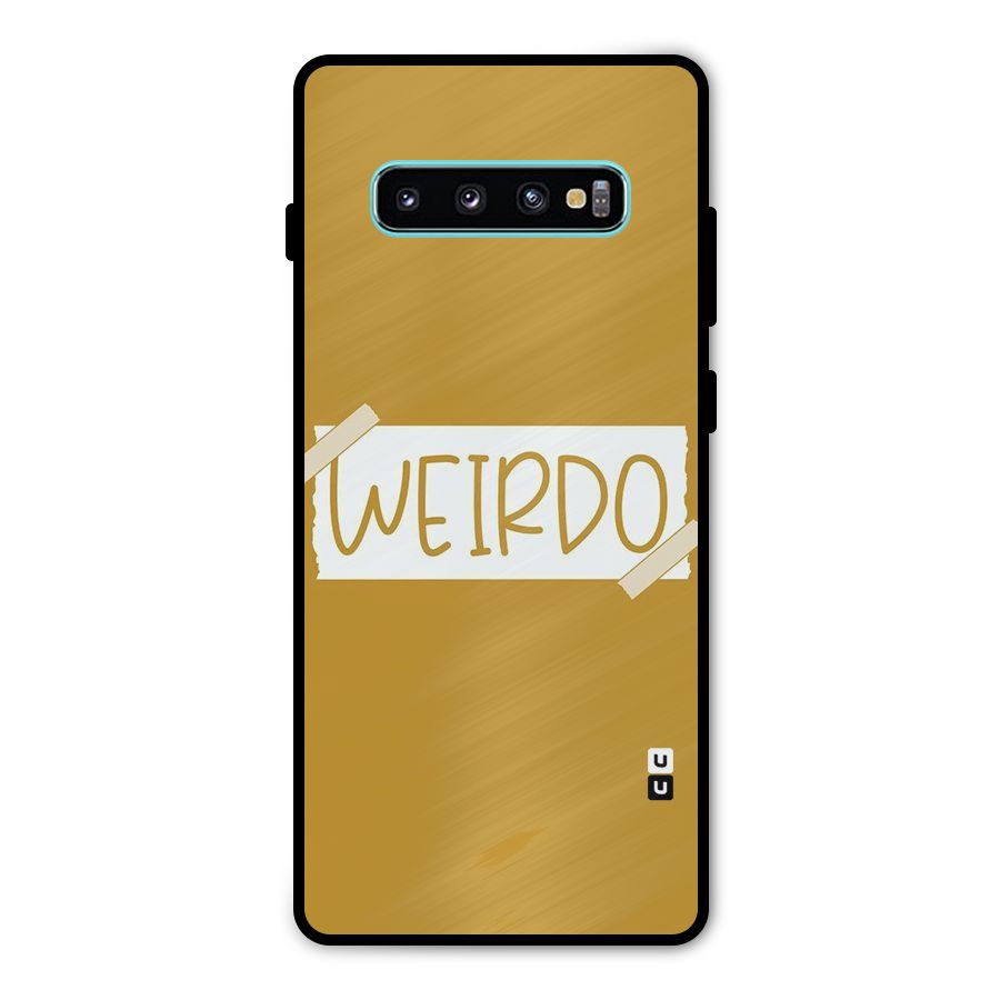 Simple Weirdo Metal Back Case for Galaxy S10 Plus