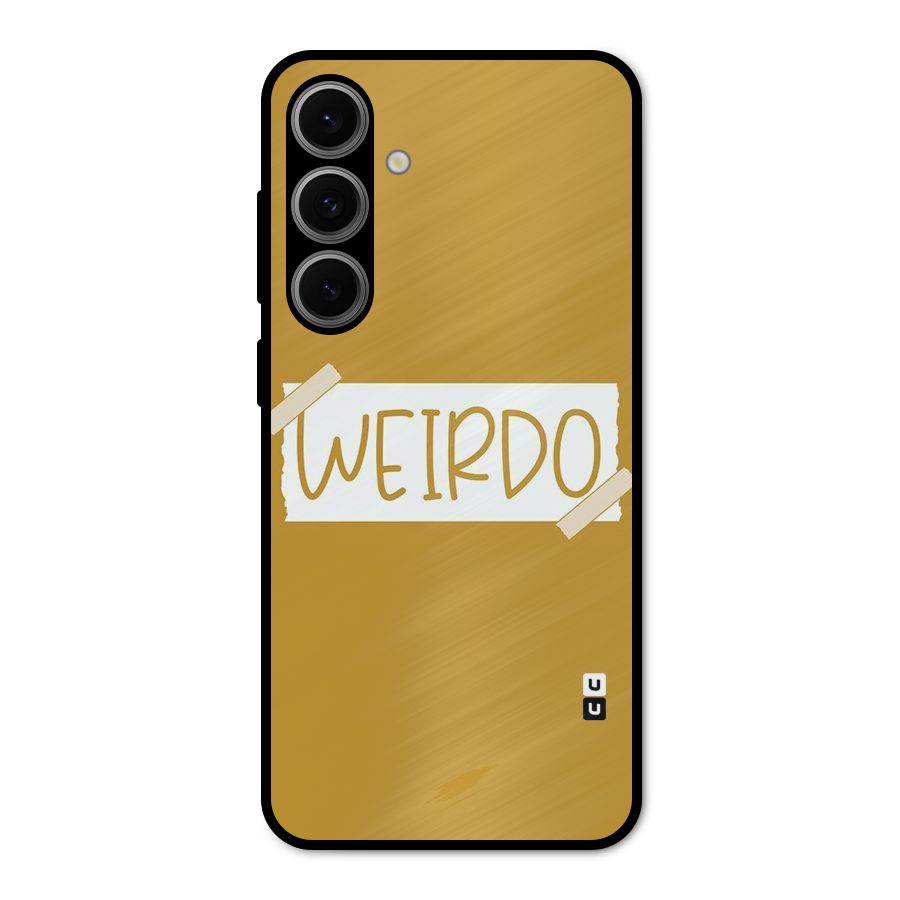 Simple Weirdo Metal Back Case for Galaxy S24 FE