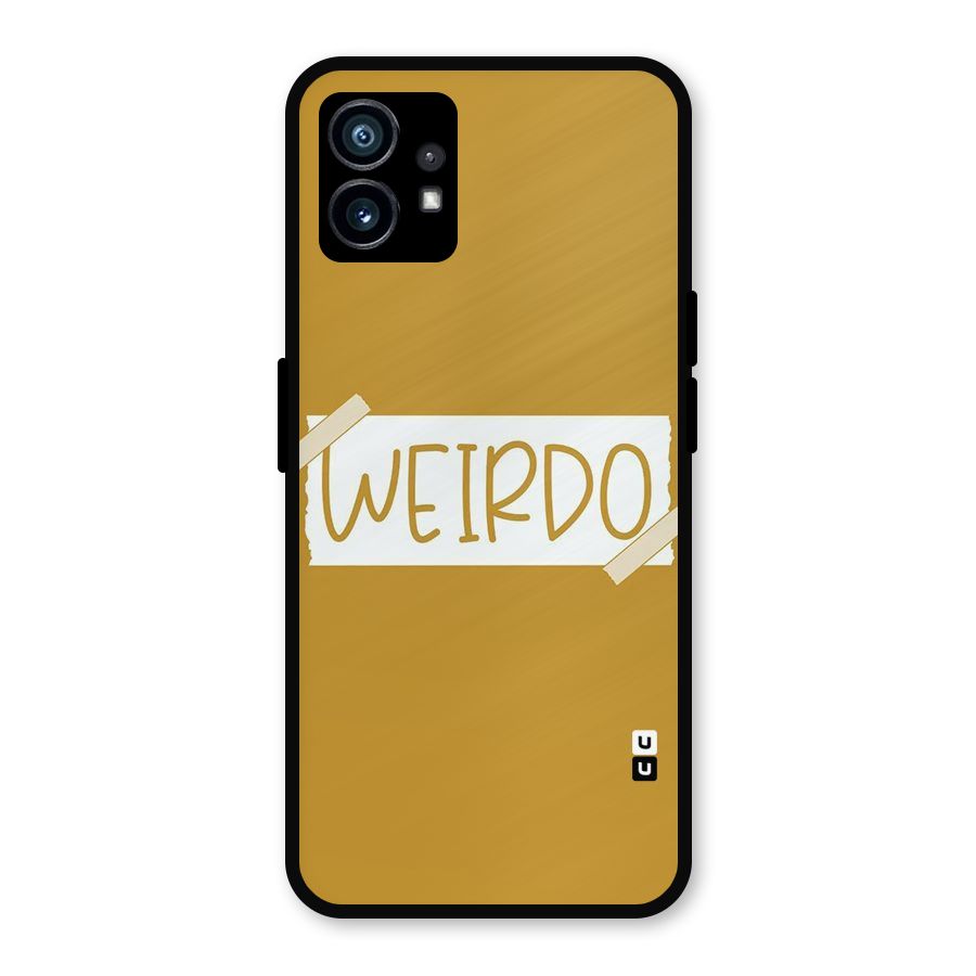 Simple Weirdo Metal Back Case for Nothing Phone 1