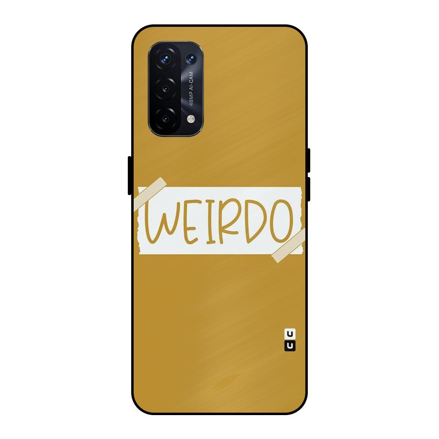 Simple Weirdo Metal Back Case for Oppo A74 5G