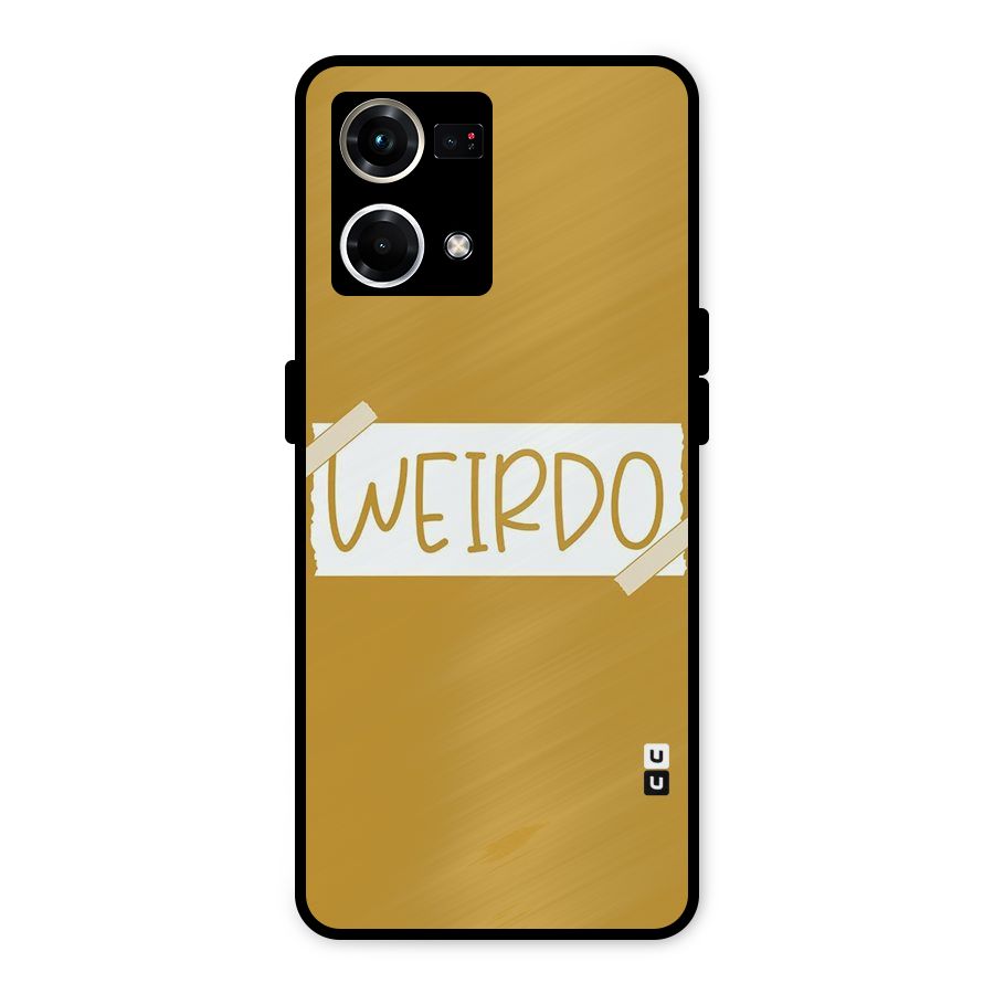 Simple Weirdo Metal Back Case for Oppo F21 Pro 4G