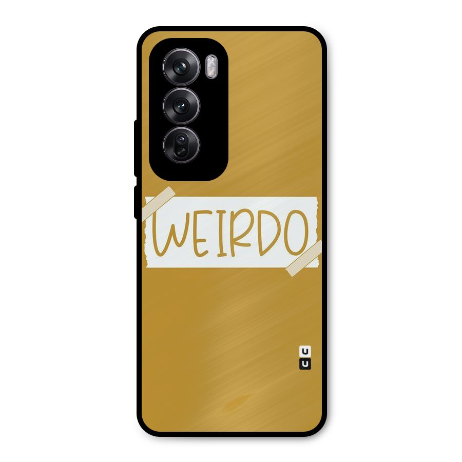 Simple Weirdo Metal Back Case for Oppo Reno12 Pro