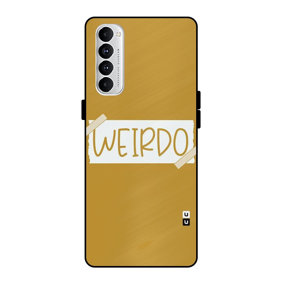 Simple Weirdo Metal Back Case for Oppo Reno4 Pro