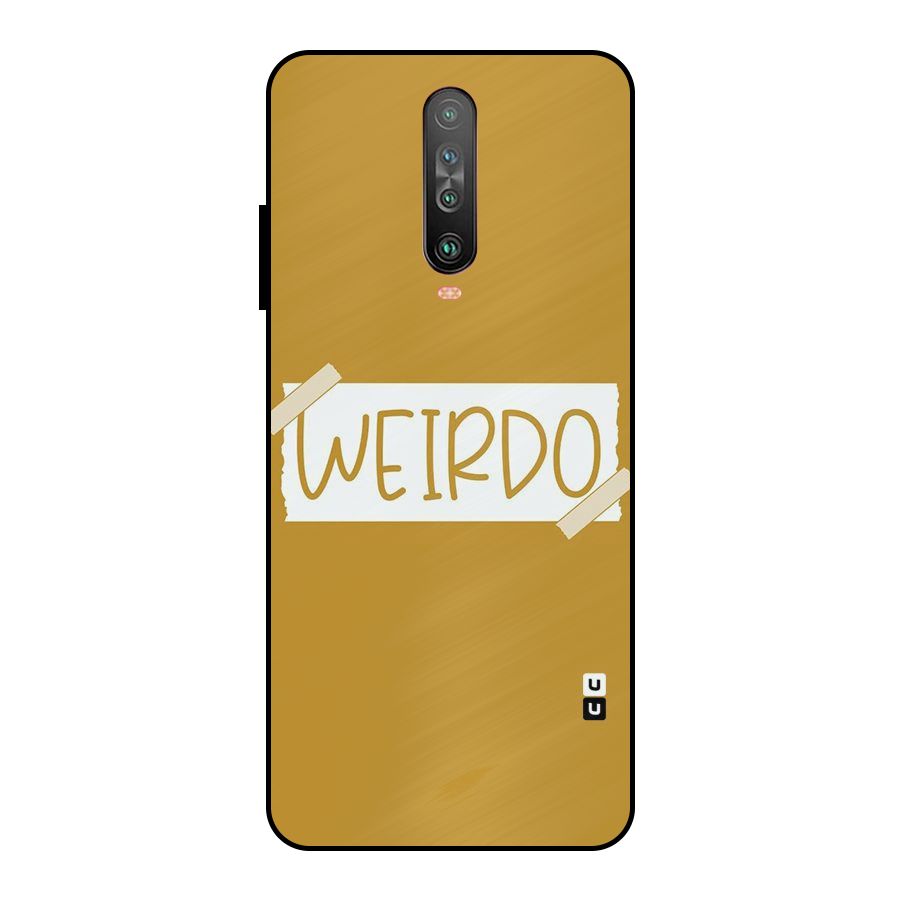 Simple Weirdo Metal Back Case for Poco X2
