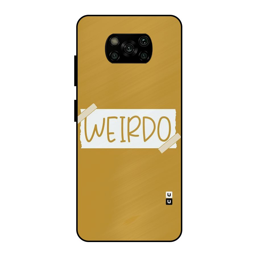 Simple Weirdo Metal Back Case for Poco X3