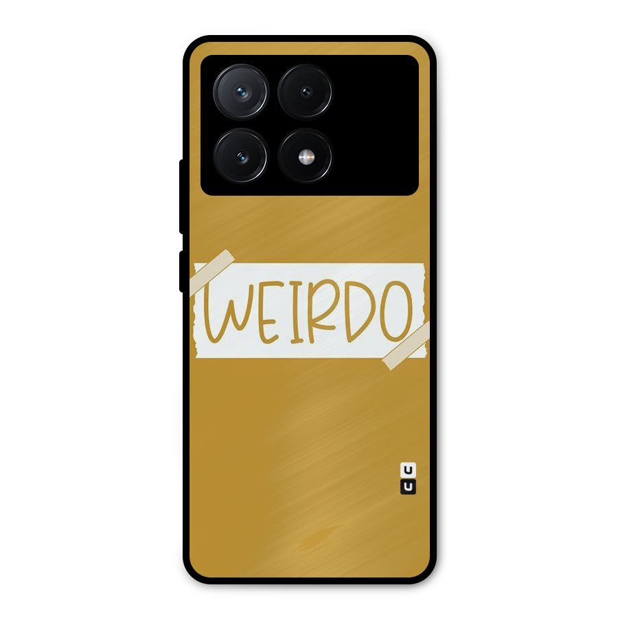 Simple Weirdo Metal Back Case for Poco X6 Pro