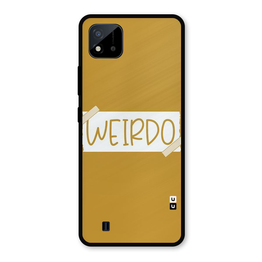 Simple Weirdo Metal Back Case for Realme C11 2021