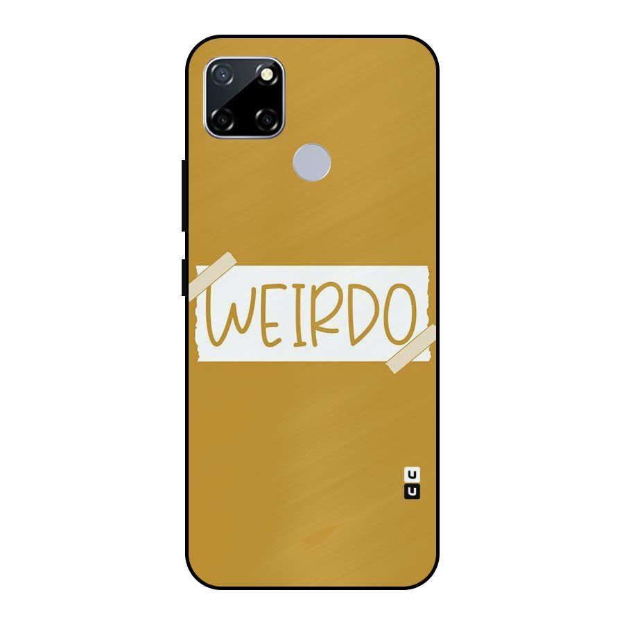 Simple Weirdo Metal Back Case for Realme Narzo 30A