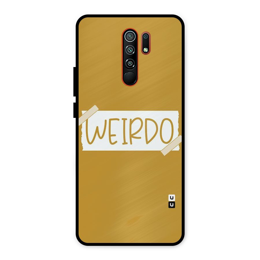 Simple Weirdo Metal Back Case for Redmi 9 Prime
