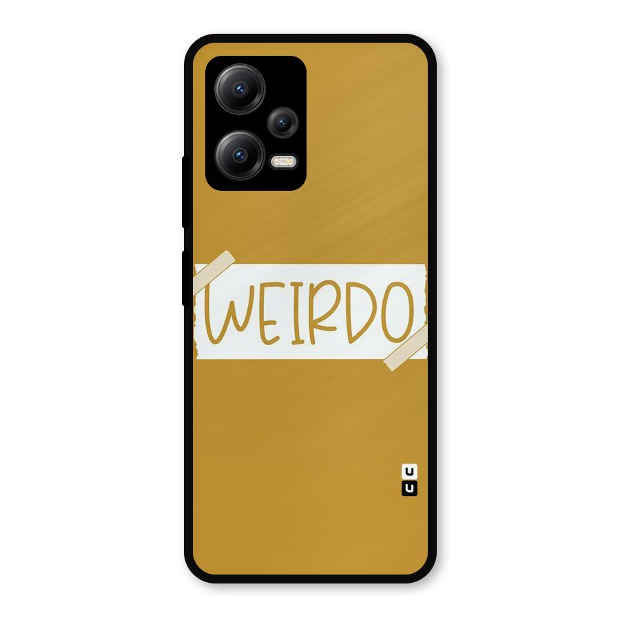 Simple Weirdo Metal Back Case for Redmi Note 12 5G