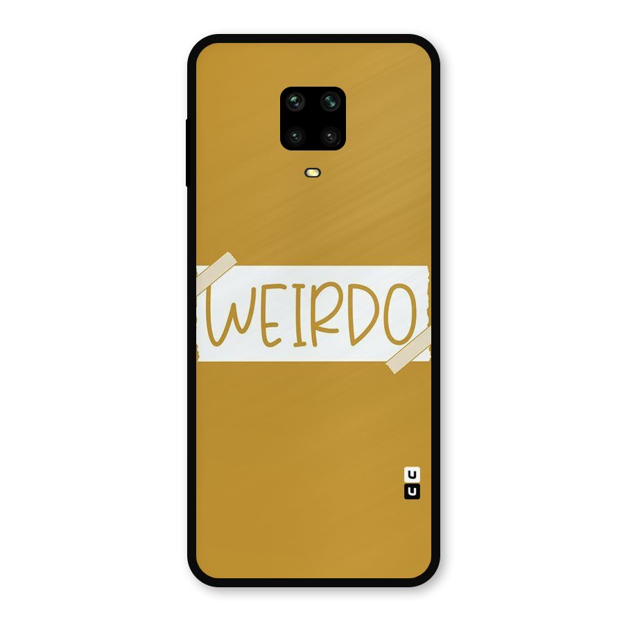 Simple Weirdo Metal Back Case for Redmi Note 9 Pro Max