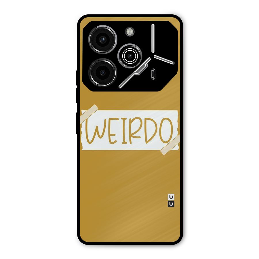 Simple Weirdo Metal Back Case for Tecno Pova 6 Pro