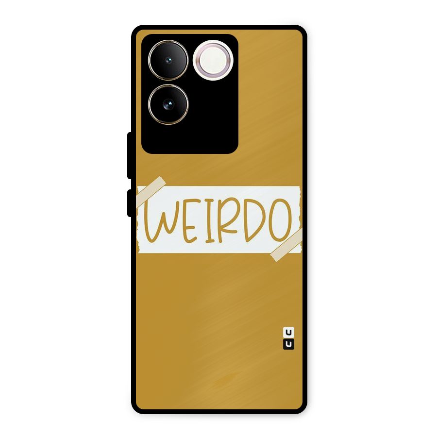 Simple Weirdo Metal Back Case for Vivo T2 Pro