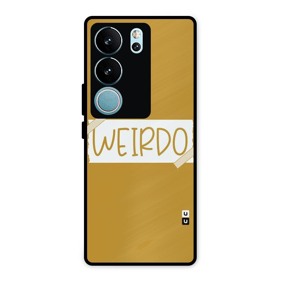 Simple Weirdo Metal Back Case for Vivo V29 Pro