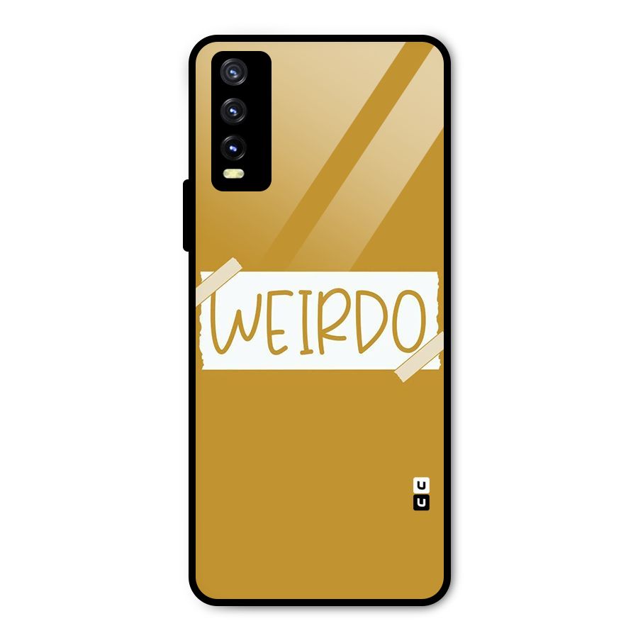 Simple Weirdo Metal Back Case for Vivo Y20 2021