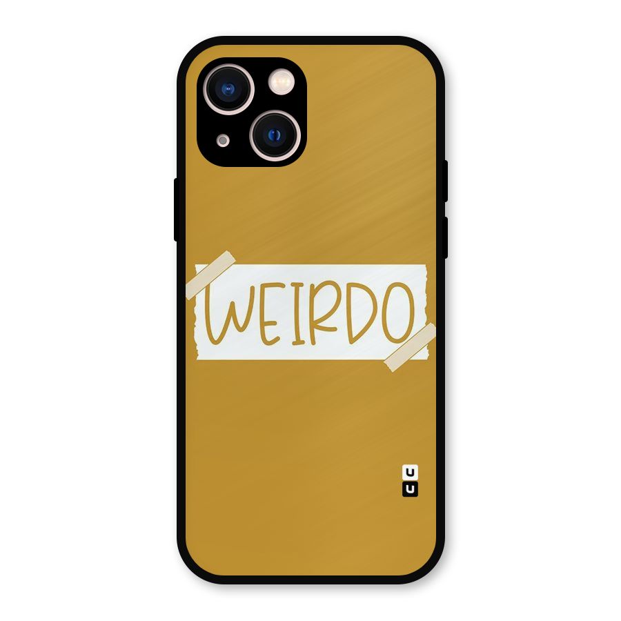 Simple Weirdo Metal Back Case for iPhone 13