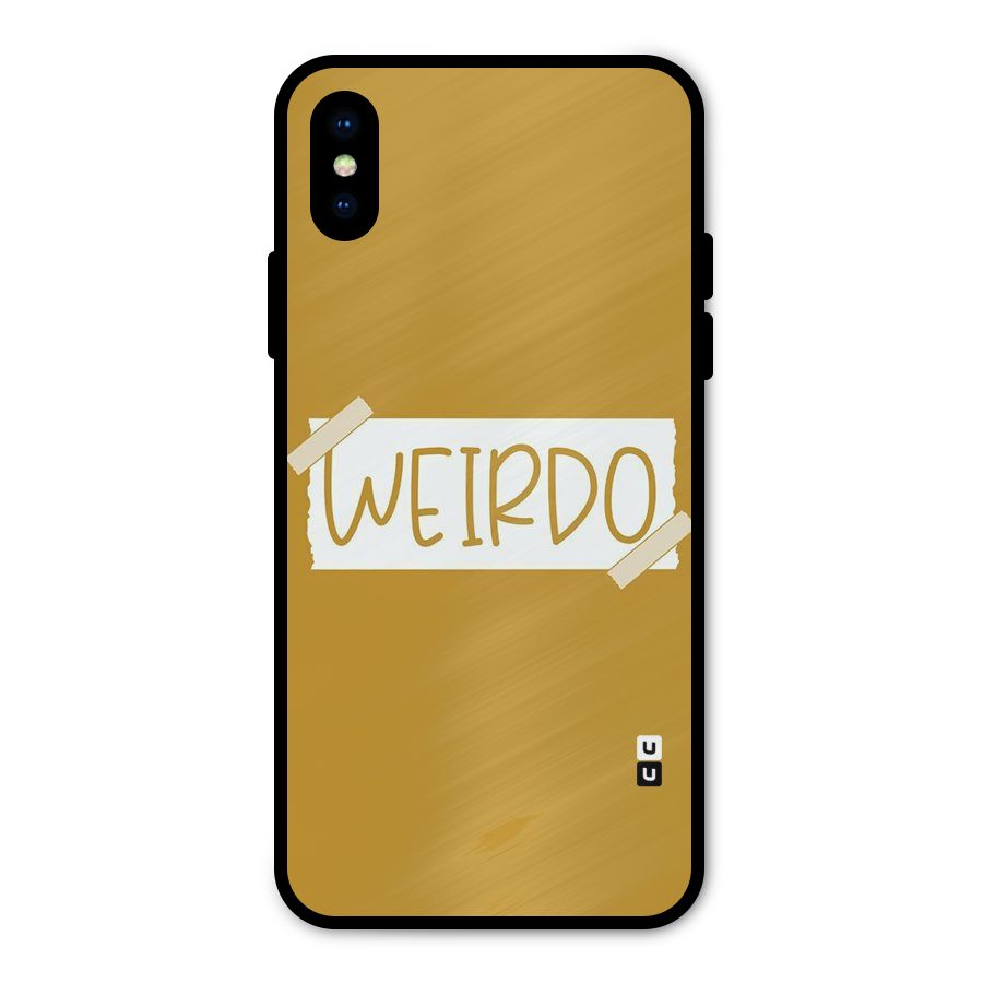 Simple Weirdo Metal Back Case for iPhone XS