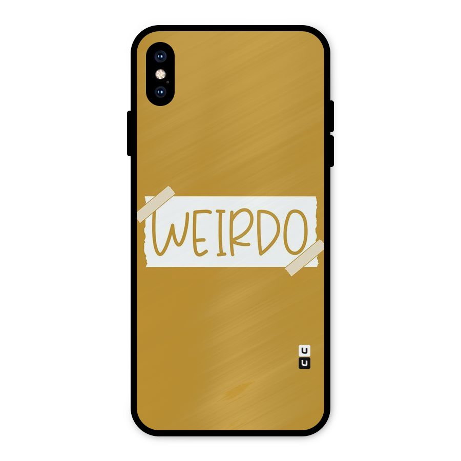 Simple Weirdo Metal Back Case for iPhone XS Max