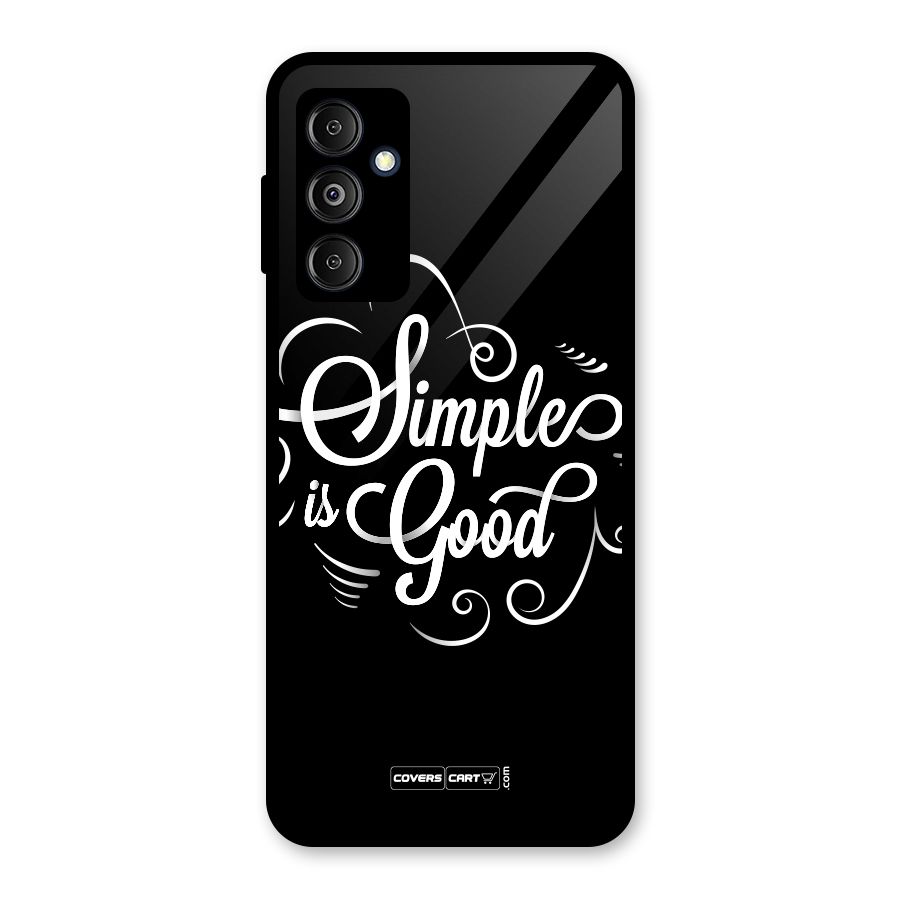 Simple is Good Glass Back Case for Galaxy M14 5G