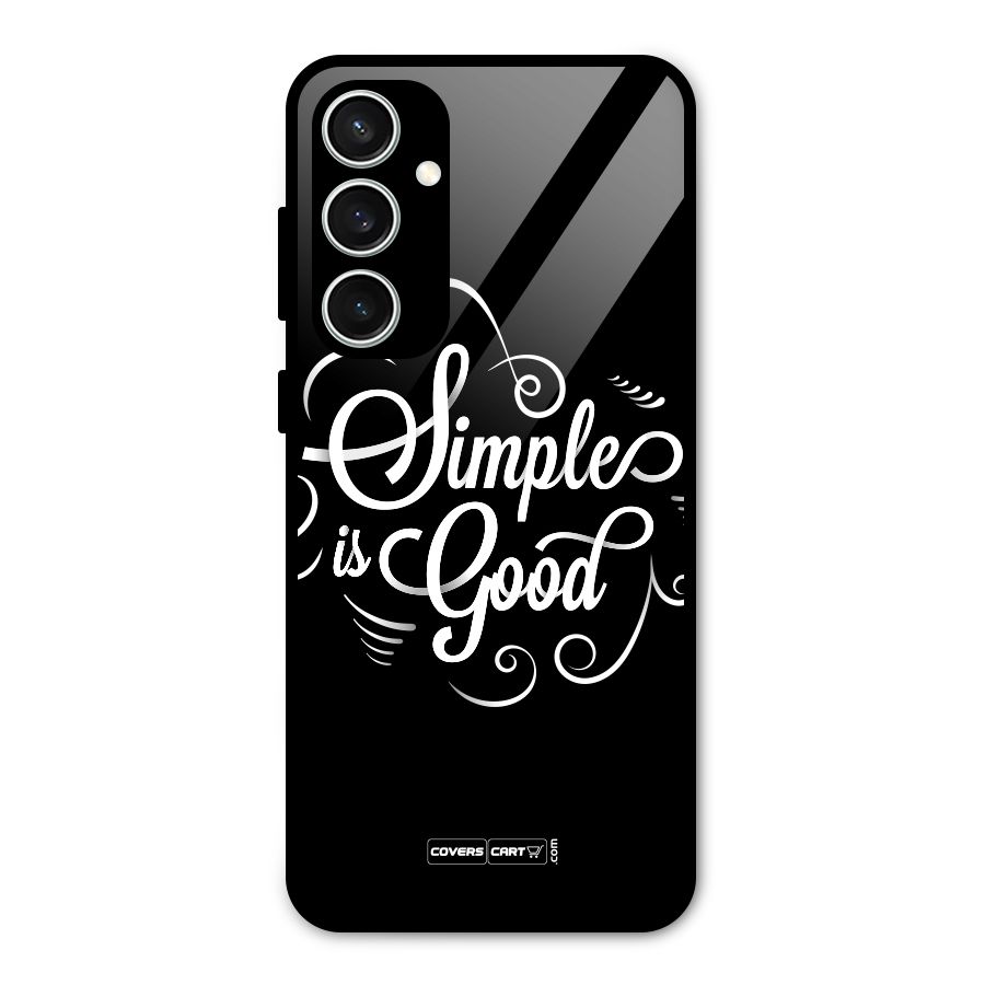Simple is Good Glass Back Case for Galaxy S23 FE