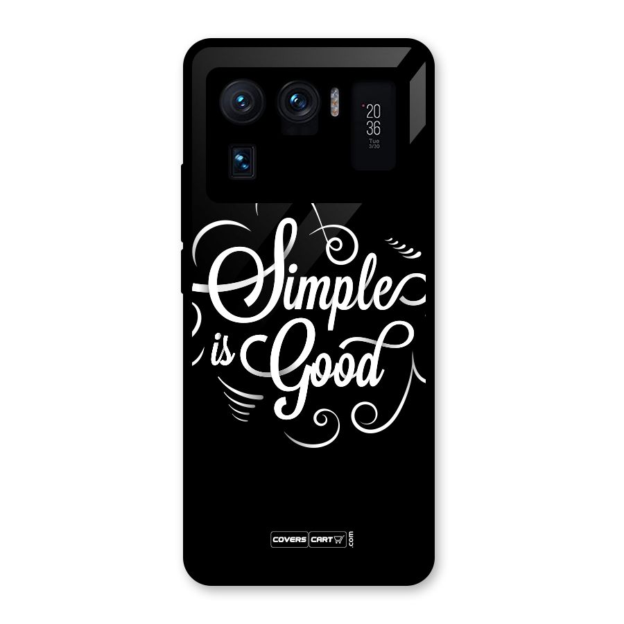 Simple is Good Glass Back Case for Mi 11 Ultra