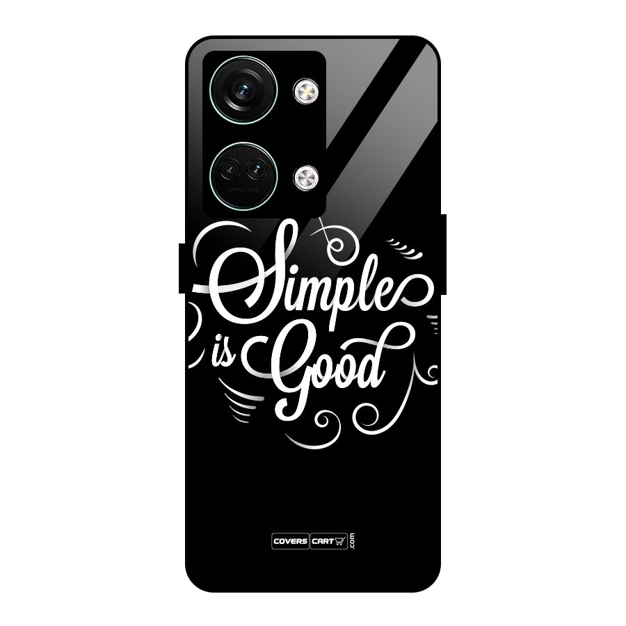 Simple is Good Glass Back Case for Oneplus Nord 3