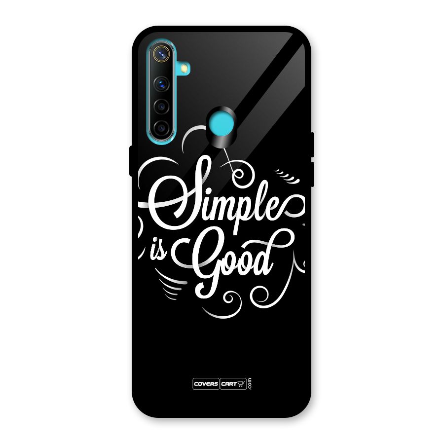Simple is Good Glass Back Case for Realme Narzo 10