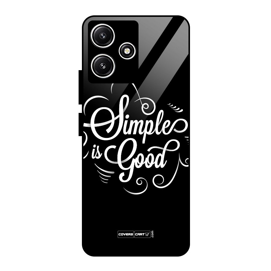 Simple is Good Glass Back Case for Redmi 12 5G