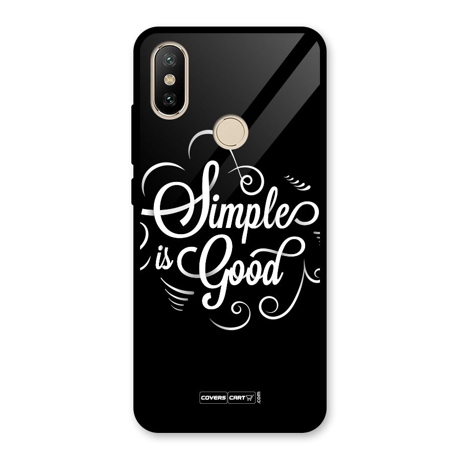 Simple is Good Glass Back Case for Redmi A2