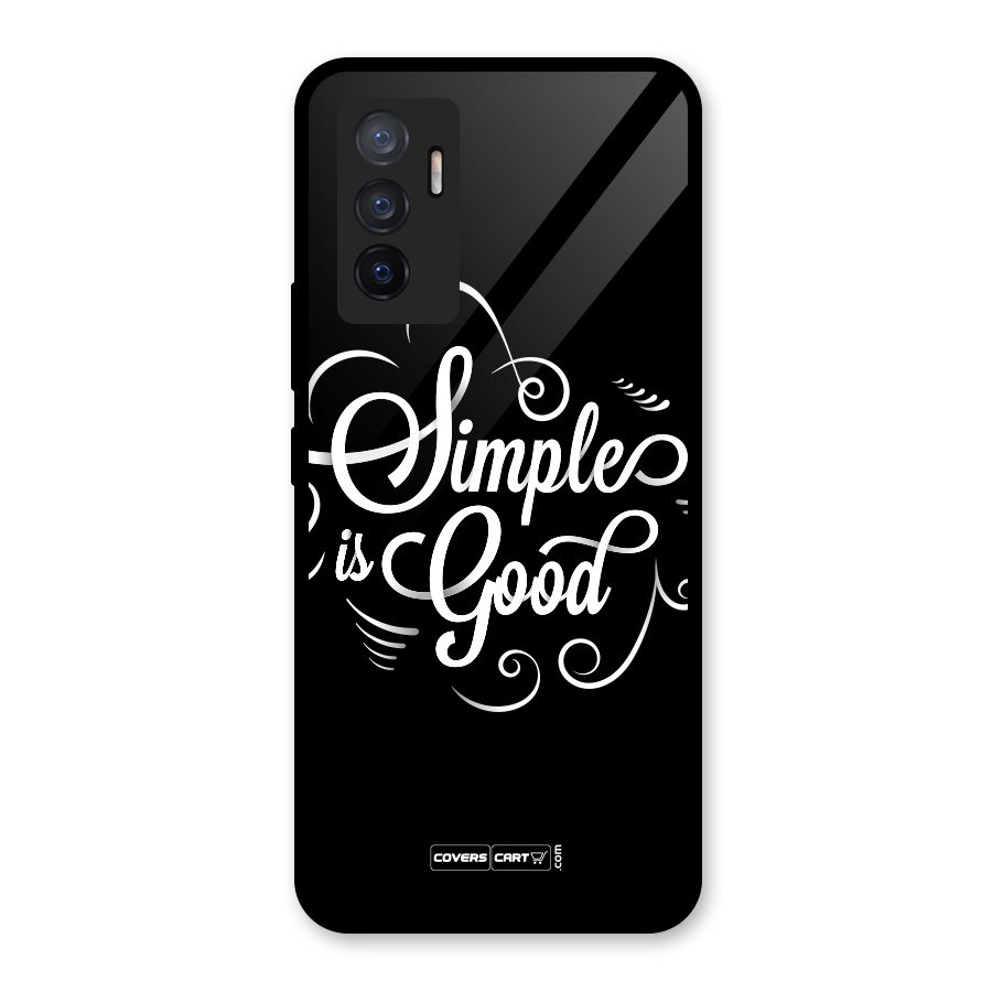 Simple is Good Glass Back Case for Vivo V23e
