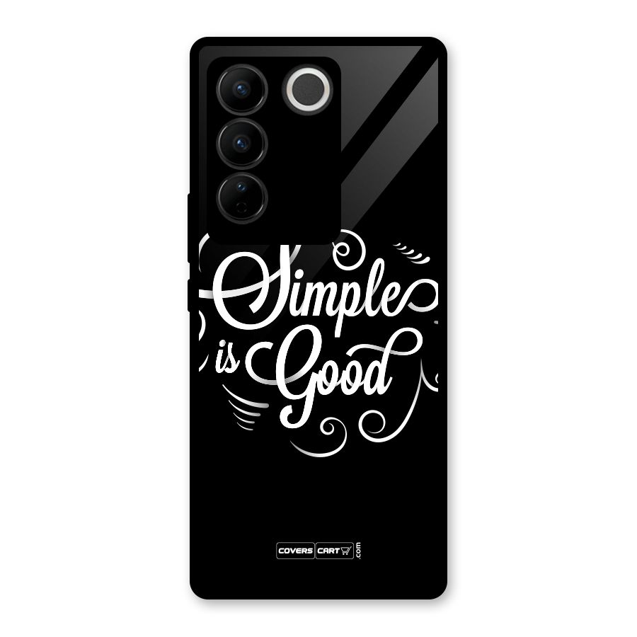 Simple is Good Glass Back Case for Vivo V27