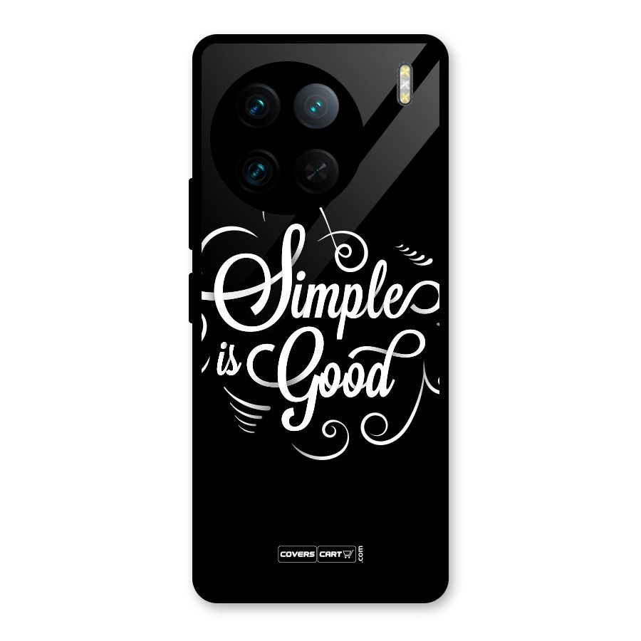Simple is Good Glass Back Case for Vivo X90 Pro