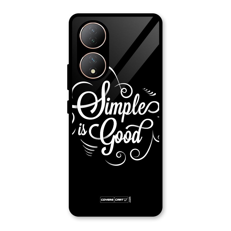 Simple is Good Glass Back Case for Vivo Y100A
